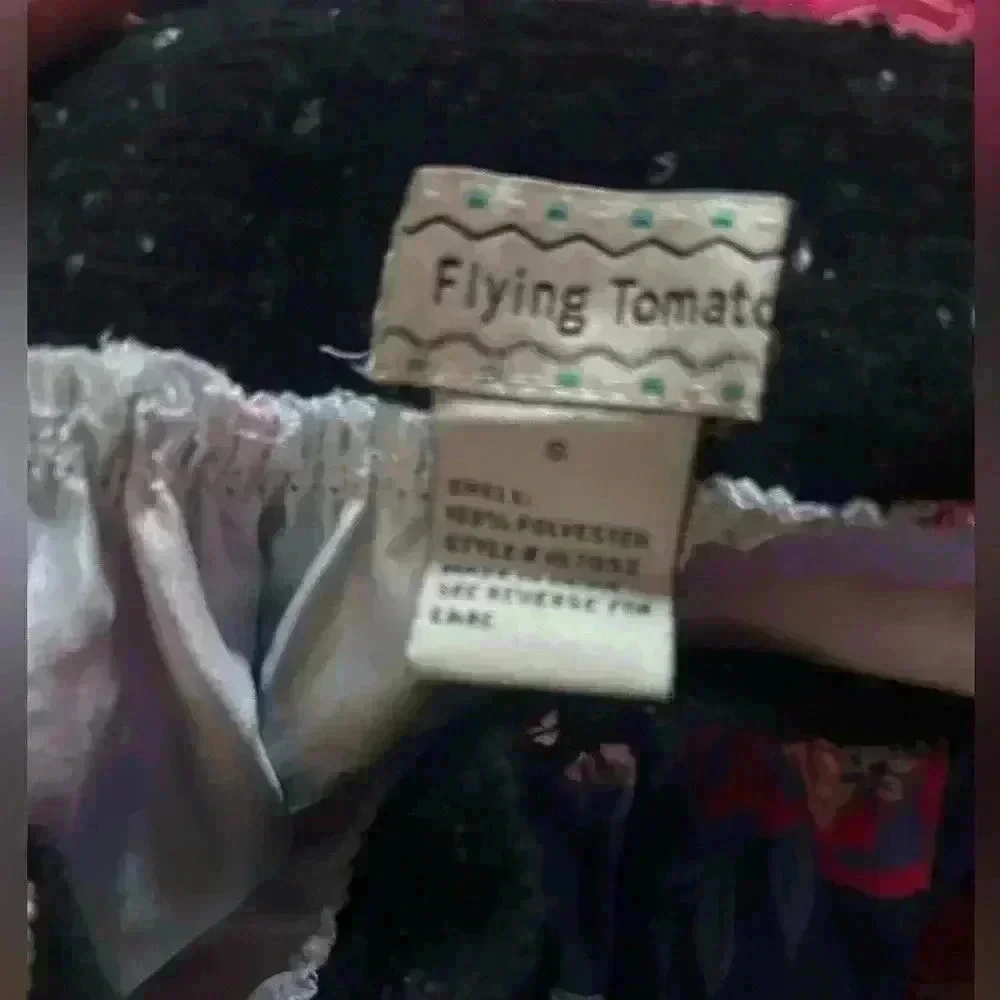 Flying Tomato Teal and Pink Floral Knee Length Skirt, Sz‎ Small - Picture 4 of 5